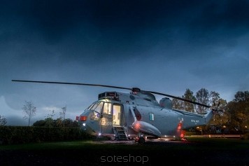 Letniskowy domek w helikopterze